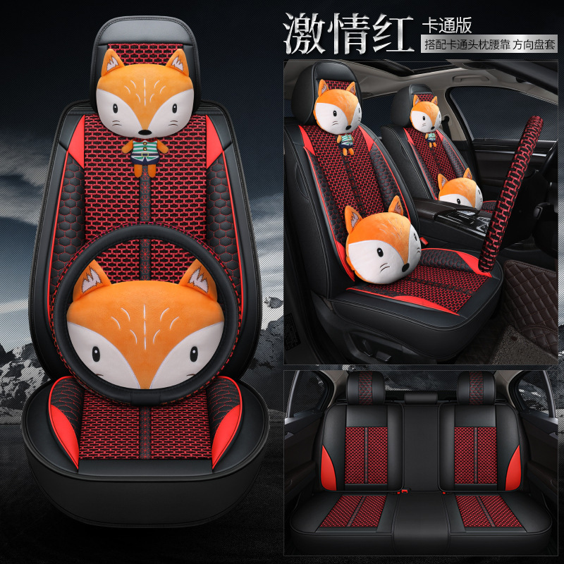 Modelə uyğun (Original) oturacaq örtükləri | Honda Honda Civic 8th - red