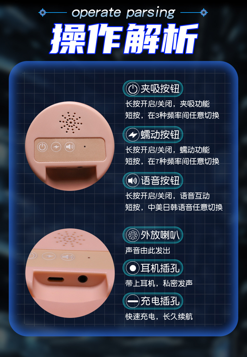 Jiuai Half-Body Masturbator with Inverted Vagina and Buttocks, TPE, Suction Control — detail image 8