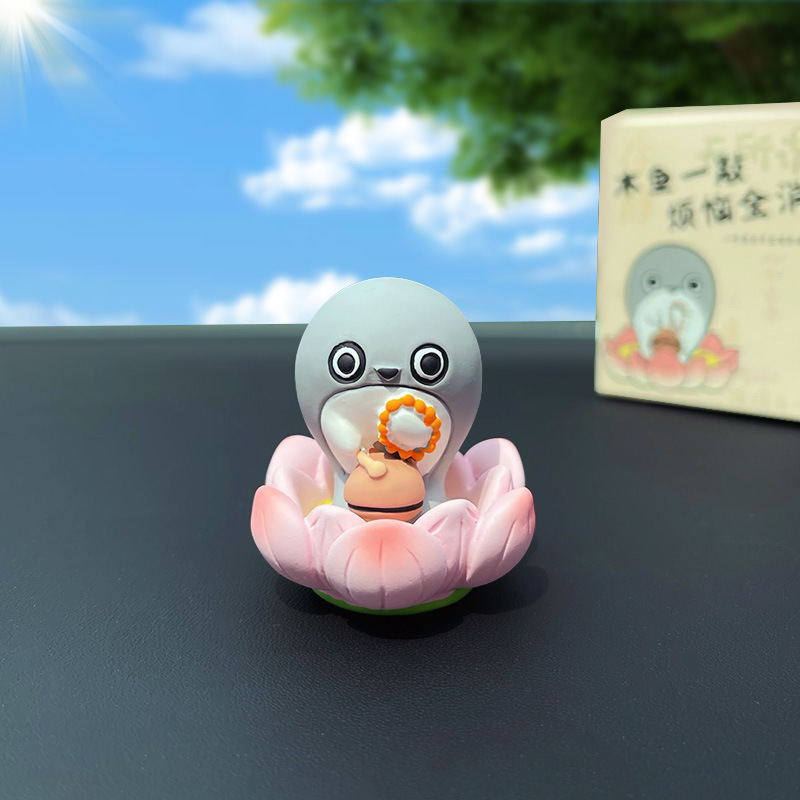 오리지널 행운 연꽃 장식 - 거북이