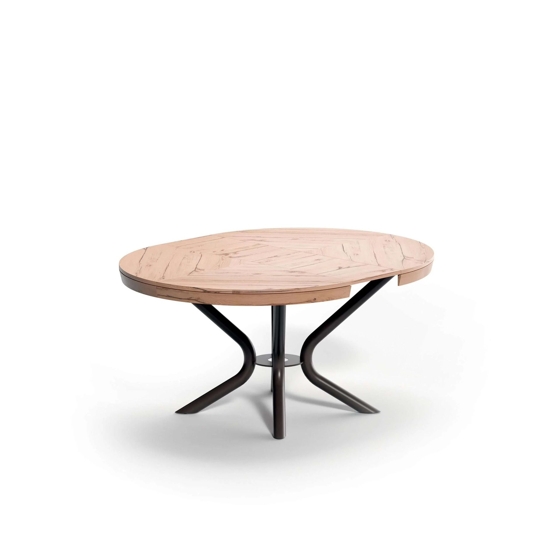 Mesa de comedor de madera maciza, troncos redondos, estilo antiguo, telescópico, plegable, mesa de comedor que no ocupa espacio, hogar 2024 nuevo