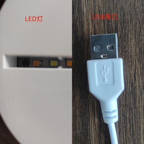 Factory direct sales 3D night light base USB single color three color base LED table lamp acrylic bedroom bedside lamp holder