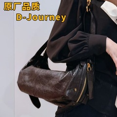 D家の新型D-Journeyオイルワックス牛皮の腋の下に欧米のレトロな棒を包んで国境を越えた潮機関車のショルダーバッグを包む