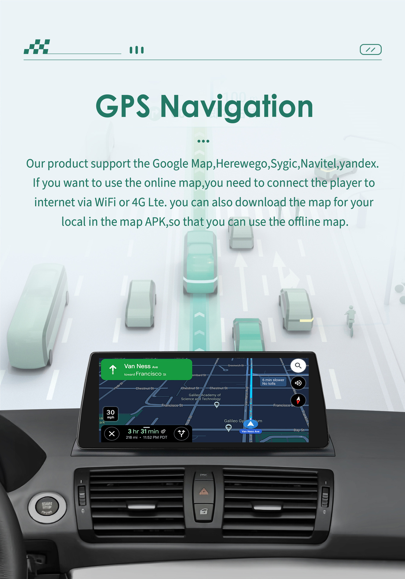 10.25inch Android Large Screen Suitable for 06-12 Bmw 1 Series E88 E82 E81 E87 Car Navigator