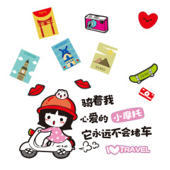 New car battery body stickers Ride my beloved scooter stickers Large discount on drop shipping