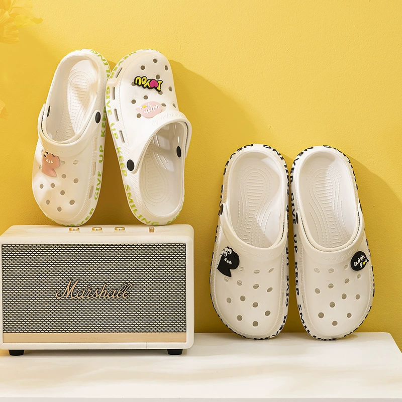 Новая пещерная обувь Qida Shun пара милые мультяшные буквы садовая обувь для мужчин и женщин пляжная обувь оптом