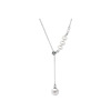 Necklace from pearl, universal chain for key bag , silver 925 sample, 2021 years, 2022