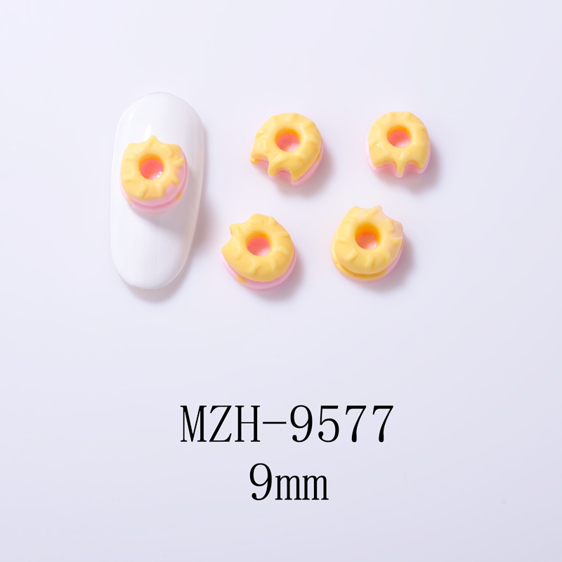 4g Weight Nail Decoration Accessories Nail Supplies 10 PCS/Package Quantity Resin Material Cartoon, Star, Moon Pattern Cute, Sweet Style Cute Sweet Cartoon Star Moon Resin Nail Decoration Accessories 10 PCS/Package 6