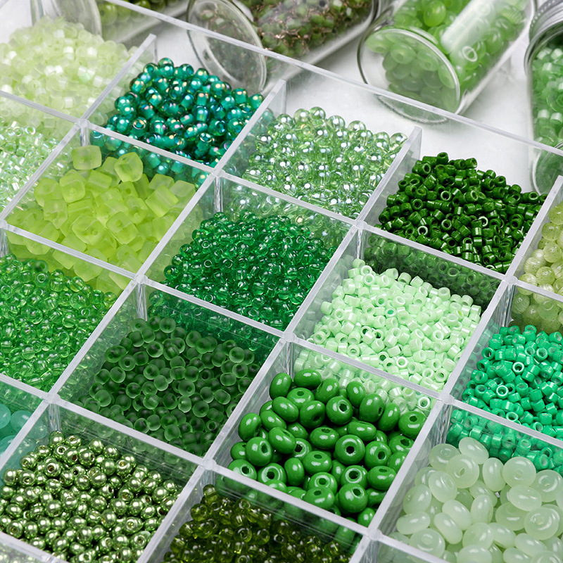 Green Style Ins Style Glass Glaze Beads Rice Beads Handmade DIY Homemade Beaded Bracelet Necklace Accessories Green Style Ins Style Glass Glaze Beads Rice Beads Handmade DIY Homemade Beaded Bracelet Necklace Accessories