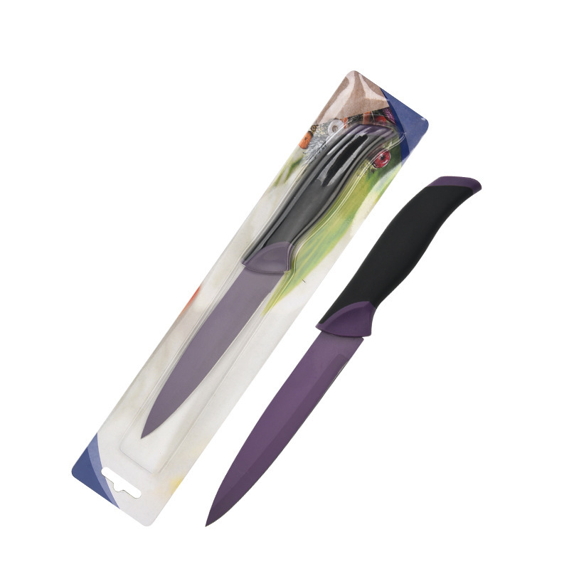 Fábrica al por mayor de inyección secundaria de acero inoxidable color seis piezas conjunto de herramientas con melón planador conjunto de caja de regalo