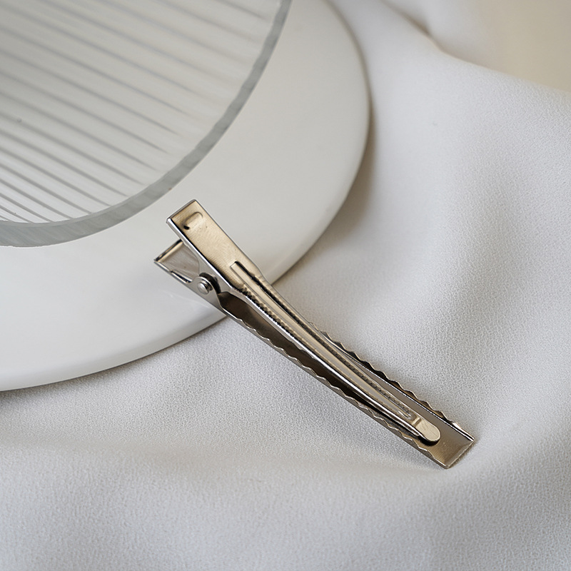 DIY accesorios de la joyería tocado metal joyería materiales comúnmente utilizados duckbill clip cuadrado presión clip primavera clip mezclado lote