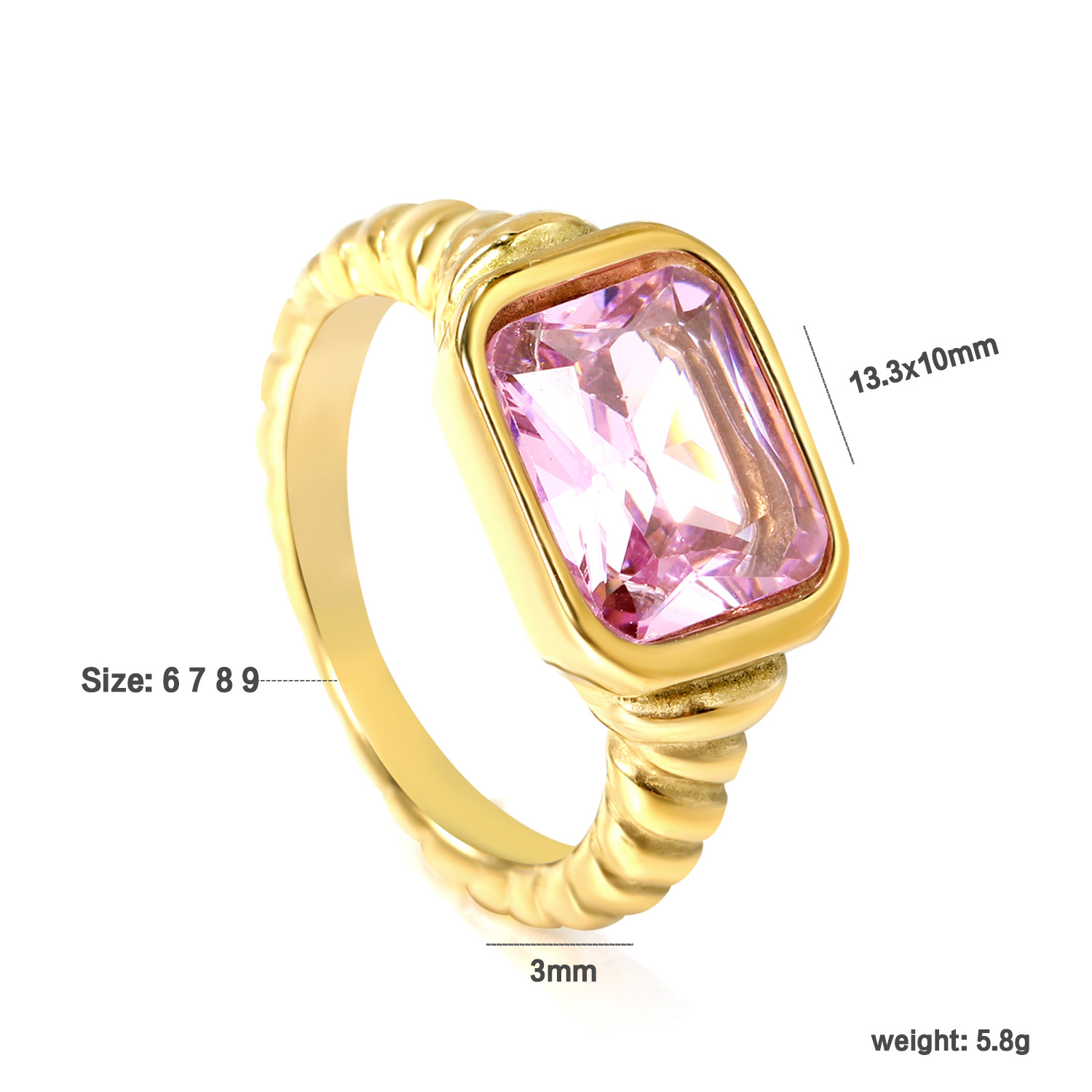 Pink Diamond Gold RI1461F