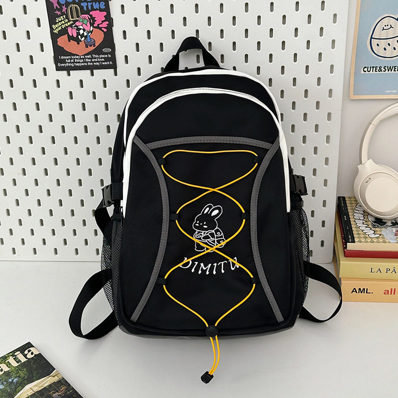 Nuevas mochilas escolares para estudiantes universitarias Diseño de nicho ins Mochila simple y versátil para estudiantes de secundaria Mochila de viaje de ocio