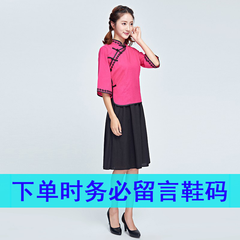 中華民国風学生服、レトロ文学漢服、綿麻、5月4日若者卒業シーズンクラス制服、合唱ドラマパフォーマンス服|undefined