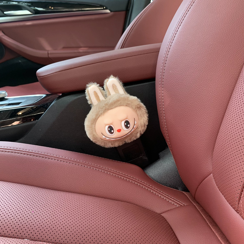 Cute Car Safety Plug with Buckle Plug Cute Bubu Car Rear Seat Belt Extension Holder