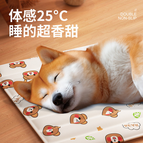 Pet ice pad, summer dog sleeping pad, mat, cat summer ice pad, scratch-resistant ice nest cooling cat pad, non-slip