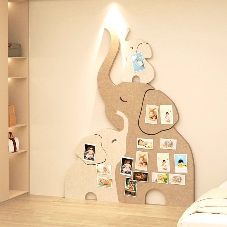 Felt Board Wall Stickers Photo Wall Cork Board Wall Decoration No Punching No Damage to the Wall Decoration Creative