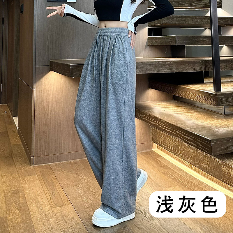 Glutinous rice pocket pants light gray