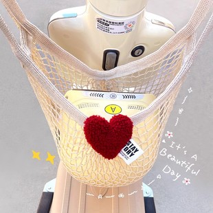 Electric Vehicle Net Bag Front Bag Helmet Storage Bag Helmet Full Helmet Half Helmet Artifact Portable Handbag