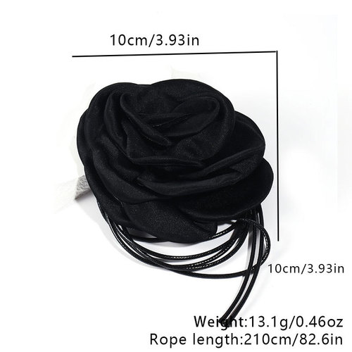 Cross-border Korean version of handmade fabric flower strap necklace sexy pure lust hottie wax thread necklace wholesale for women