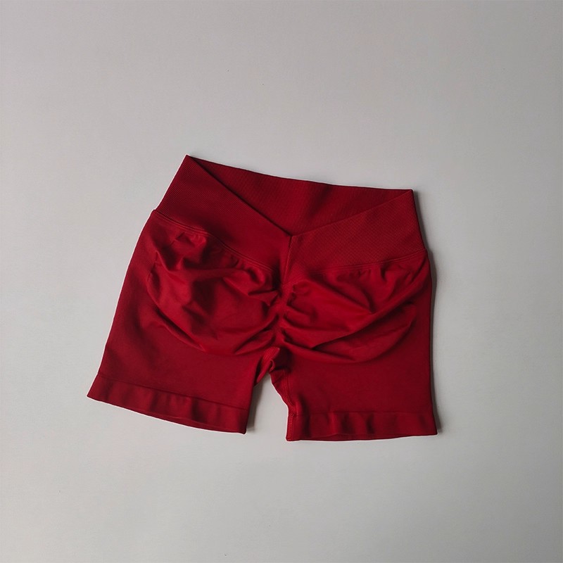 Amazon trasero V cintura alta elástica caderas abdominales sin costuras pantalones cortos panty sin costuras pantalones cortos mujeres image 13