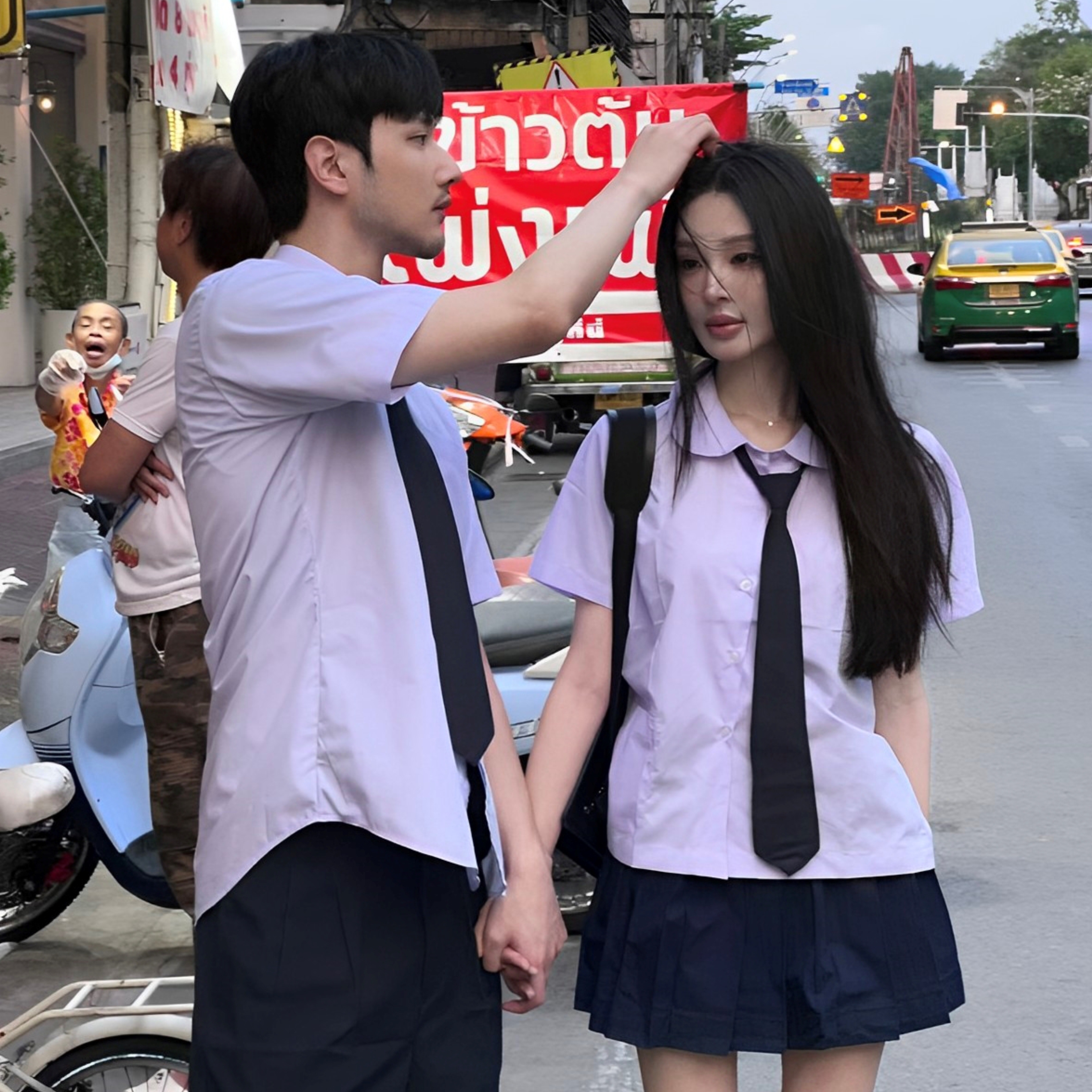 JK 제복 여성 태국 태국 학교 유니폼 정원 대학 스타일 셔츠 주니어 고등학생 졸업 게임 클래스 의류 도매