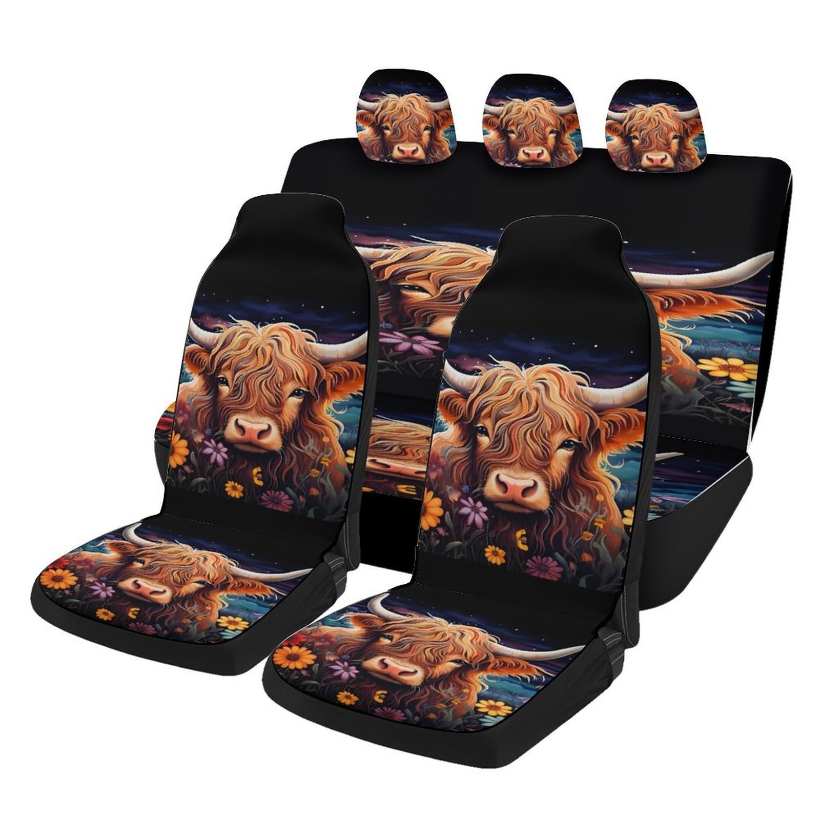 Universal seat cover – Universal Universal Printed - ethnic-brown
