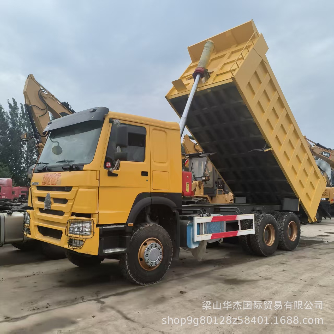Cross-Border Howo 6X4 Euro 3 Rear-Dump Dump Truck, Sinotruk 371 Horsepower Export Dump Truck to Africa