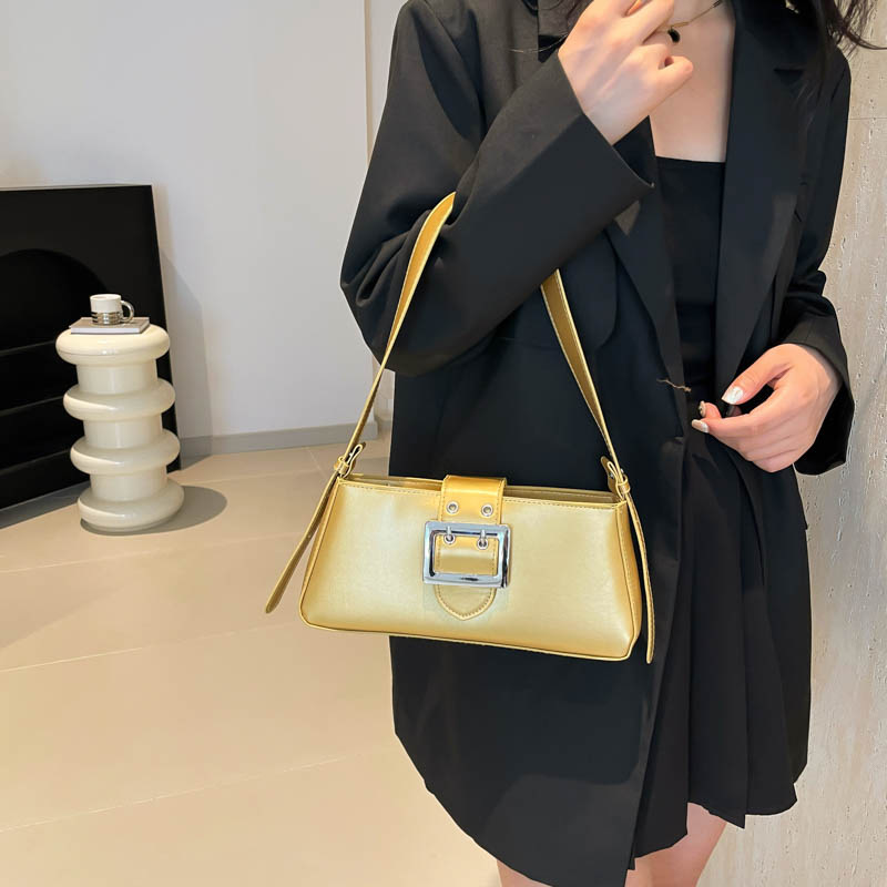 Uformell armhule for kvinner 2024 Ny enkel fransk pinne Fasjonabel vestlig stil Håndholdt pendlerskulder liten firkantet_voghion.com