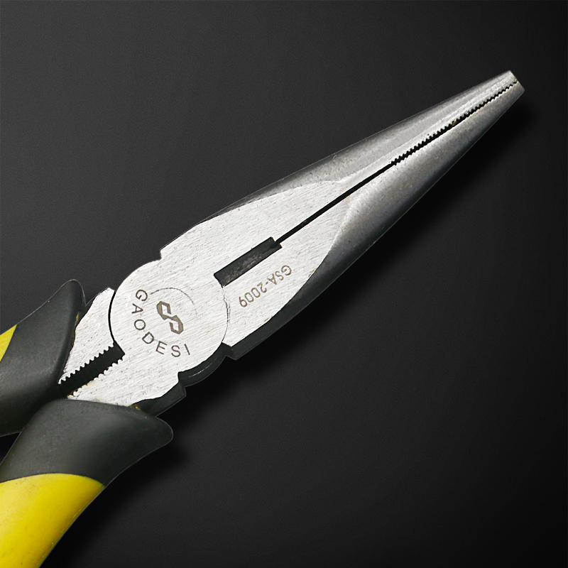 Alicates de punta de aguja con resorte Alicates de pelacables eléctricos multifuncionales Herramientas Alicates de punta de aguja pequeños Alicates de alambre de acero mini de 6 pulgadas y 8 pulgadas