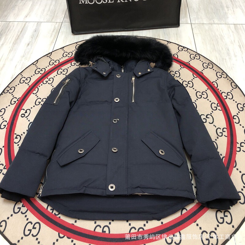 跨境moose剪刀羽绒服05款女06款男3Q狐狸毛加拿大同款i派克大衣|undefined