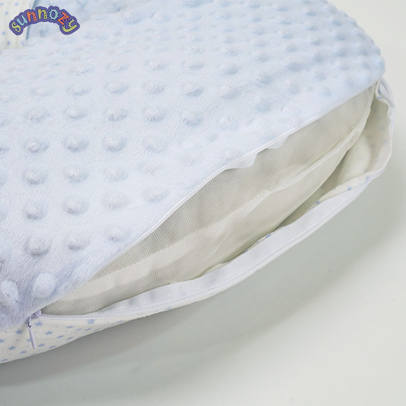 almohada de lactancia en forma de U, almohada de asiento para bebés con almohada multifuncional para embarazadas y anti-vomitación de leche image 5