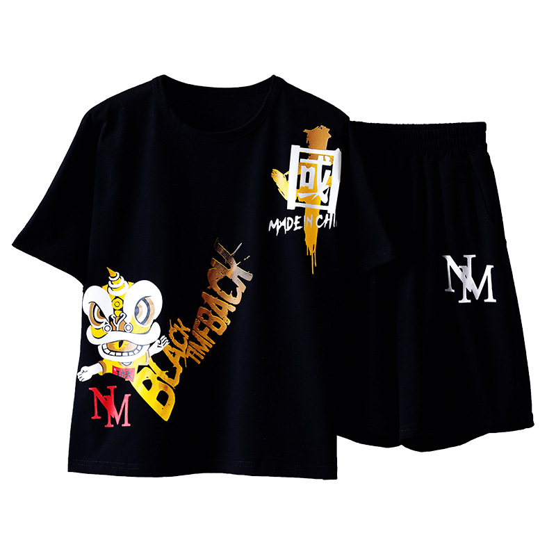 Sportssett 2023 Nye kortermede shortser for barn Sommerklær for gutter Kule og trendy_voghion.com