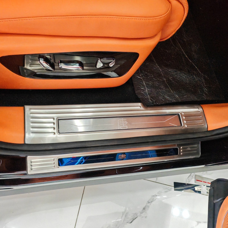 Suitable for 26 Byd Models, Stainless Steel Door Sill Strips and Rear Guard Plates, Modified Anti-Scratch Pedals, Byd Stainless Steel Welcome Pedals