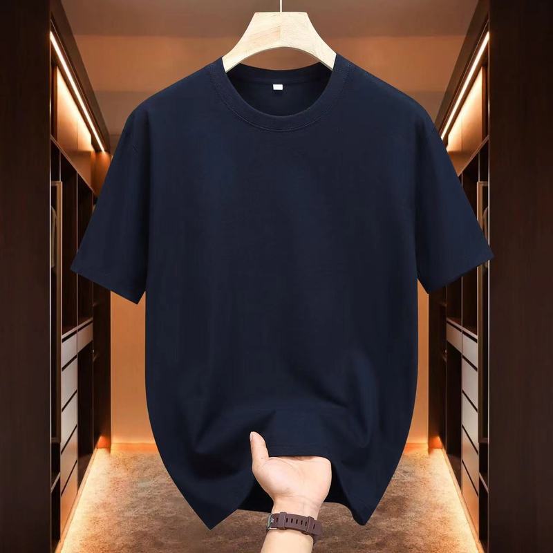 ヨーロッパ純綿 Tシャツレディース夏新疆長繊維綿半袖レディース Tシャツルーズカップルシャツ右肩ルーズラウンドネックホワイト Tシャツ|undefined