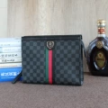 Black Check Shield Square Bag