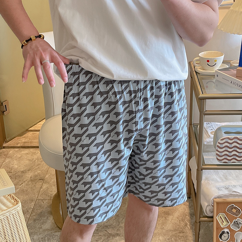 YY 남자 반바지-지점 라이트 블루