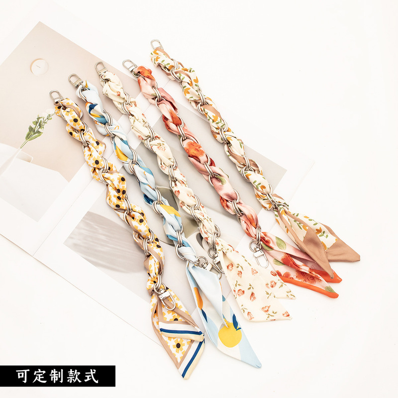 Cross-Border Hot-Selling Silk Scarf Mobile Phone Lanyard Short Wrist Mobile Phone Chain Women's Woven High-End Mobile Phone Lanyard Hanging Chain Cross-Border Hot-Selling Silk Scarf Mobile Phone Lanyard Short Wrist Mobile Phone Chain Women's Woven High-End Mobile Phone Lanyard Hanging Chain