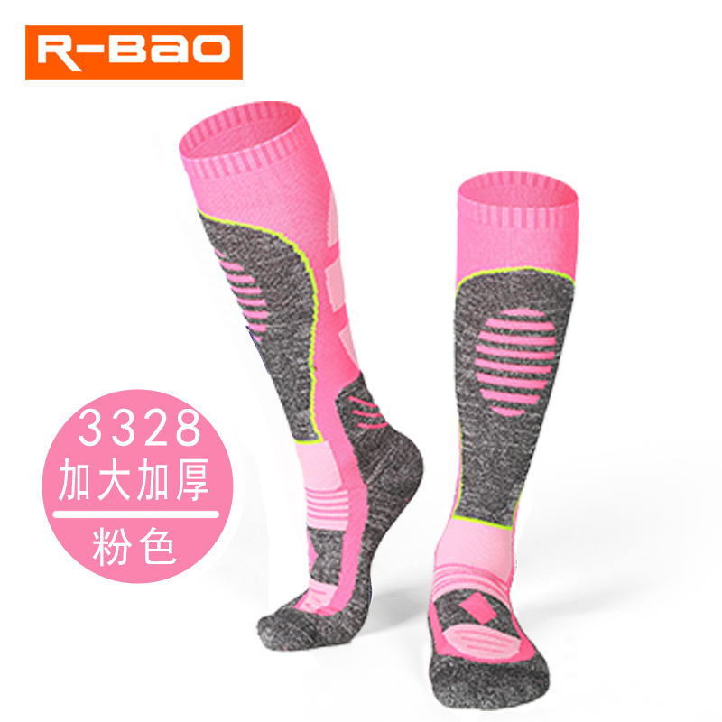 2019 nuevos calcetines largos de esquí de invierno montañismo calcetines de senderismo engrosados con toalla para hombres y mujeres sobre la rodilla calcetines de nieve