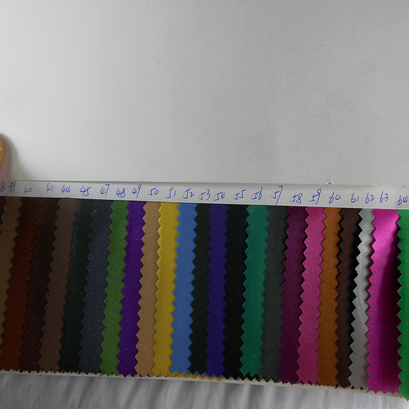 防水过胶色丁PVC牛津布 亮光色丁绸缎PVC牛津布手袋箱包装饰面料