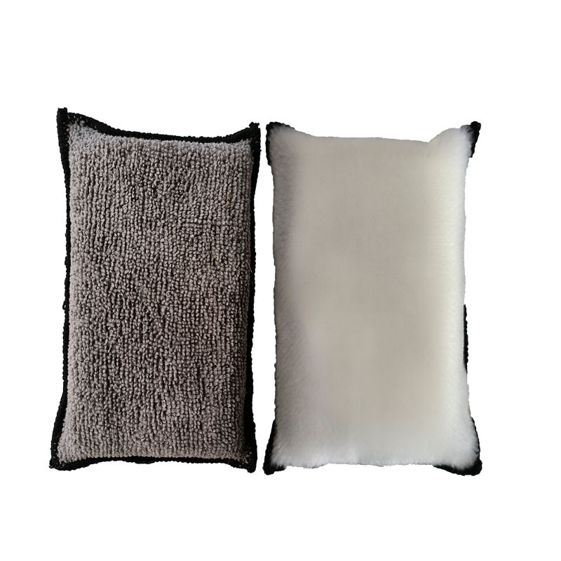 흰색 브러시 천 + 회색 테리 천