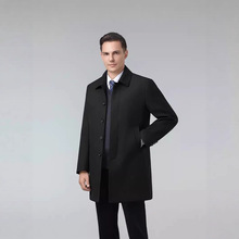 2025中年男士新款中长款羽绒服男加厚保暖脱时尚风衣冬季休闲外套