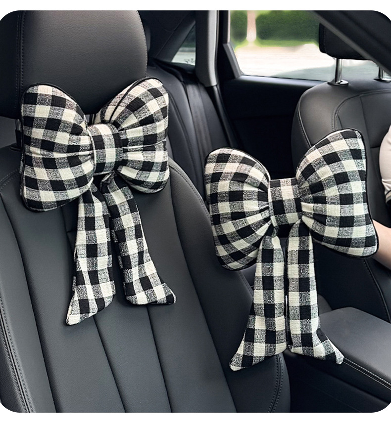 Blue Rain Car Headrest Neck Pillow Cute Car Seat Lumbar Support Cushion Driver Car Decoration Lumbar Support