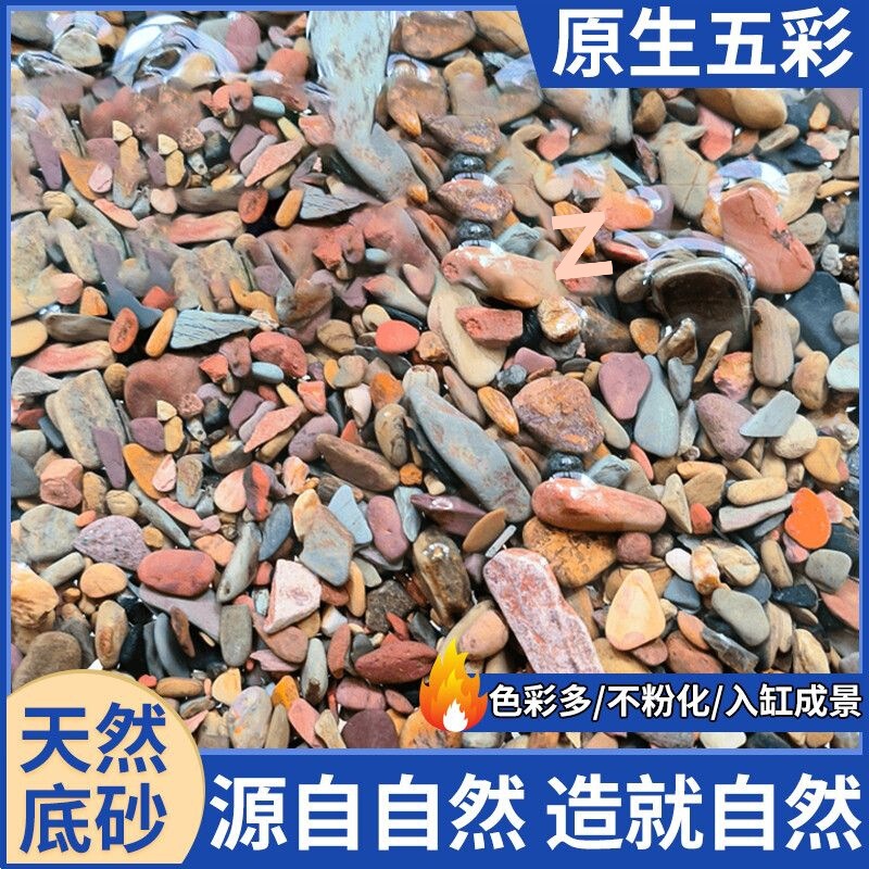 纯天然溪流石鱼缸底砂川藏沙溪流沙铺底石乌龟缸溪流缸造景石头|undefined
