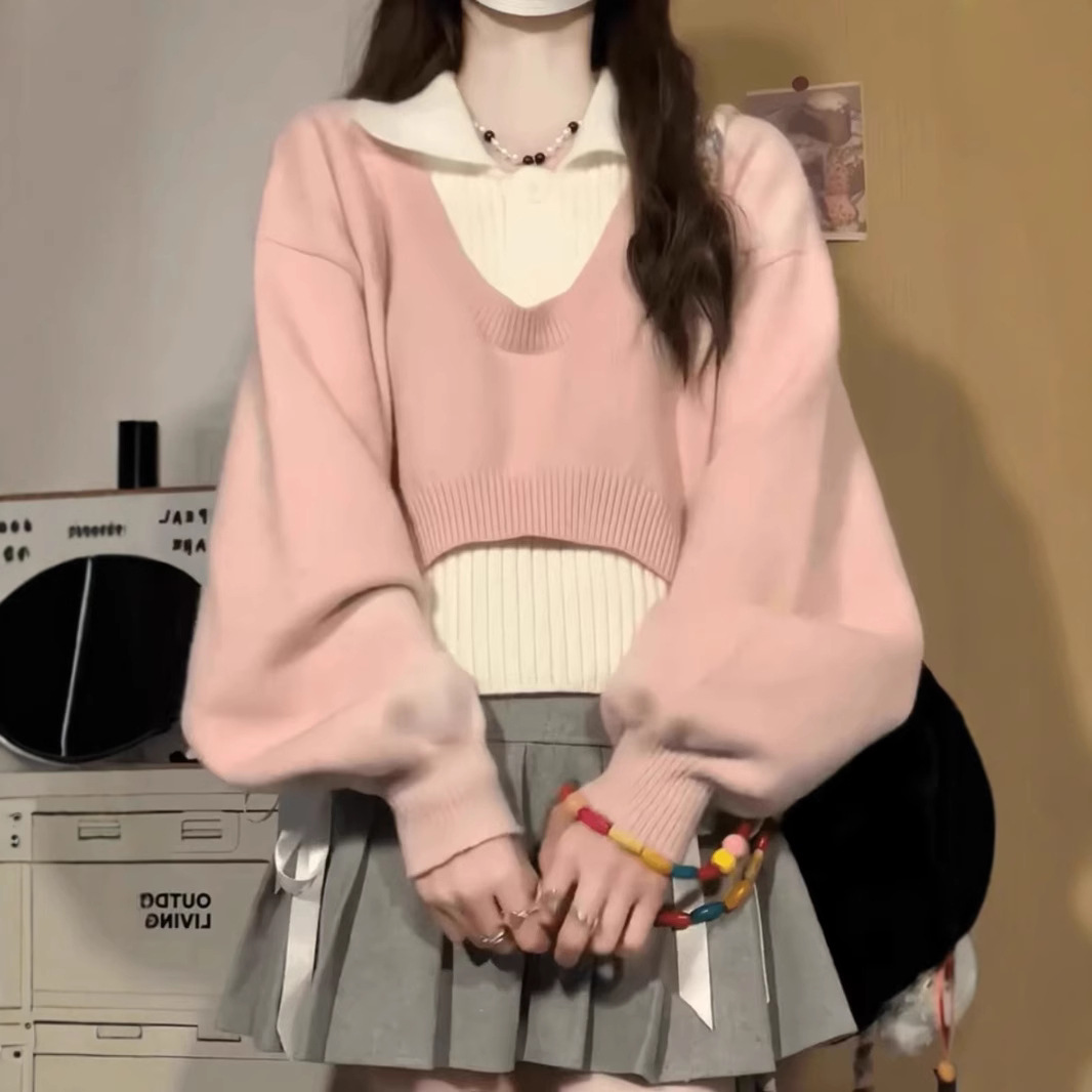 Fuchsia autumn sweater