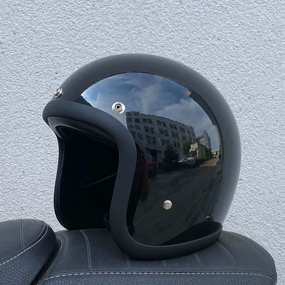 Cross-Border Exclusive 500Tx Helmet Half Helmet Retro Helmet Fiberglass Motorcycle Helmet 3/4 Helmet Dropshipping