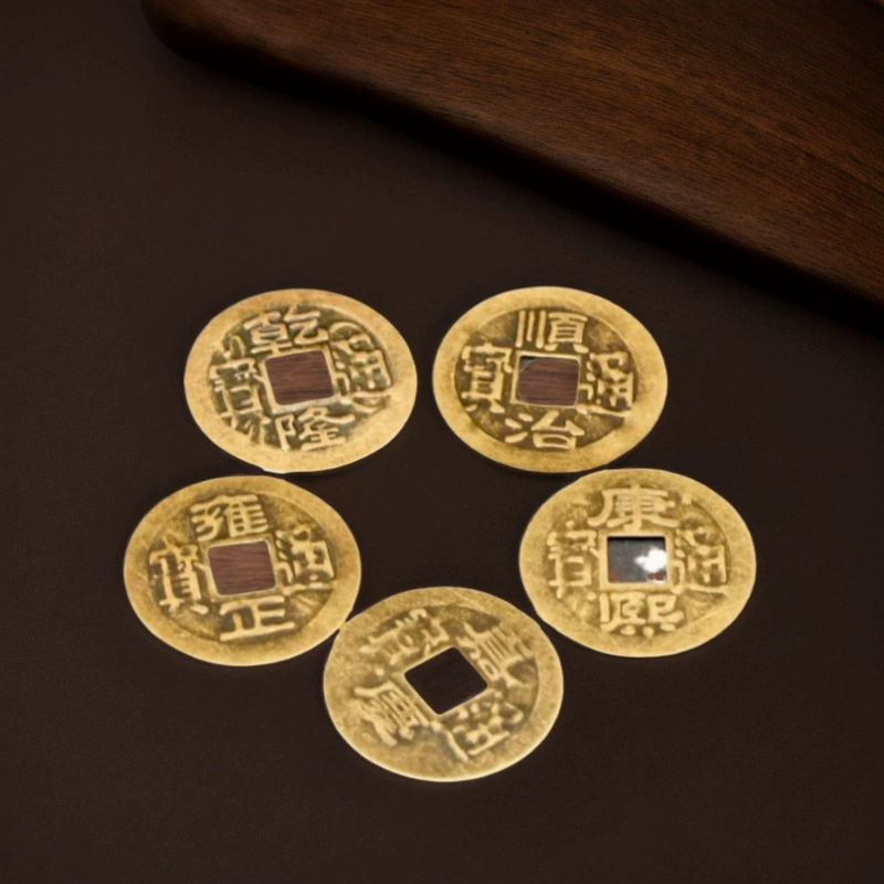 Фабрика спот латуни 2,3 см медные монеты Пять императоров металлические поделки монеты антикварные медные монеты оптом
