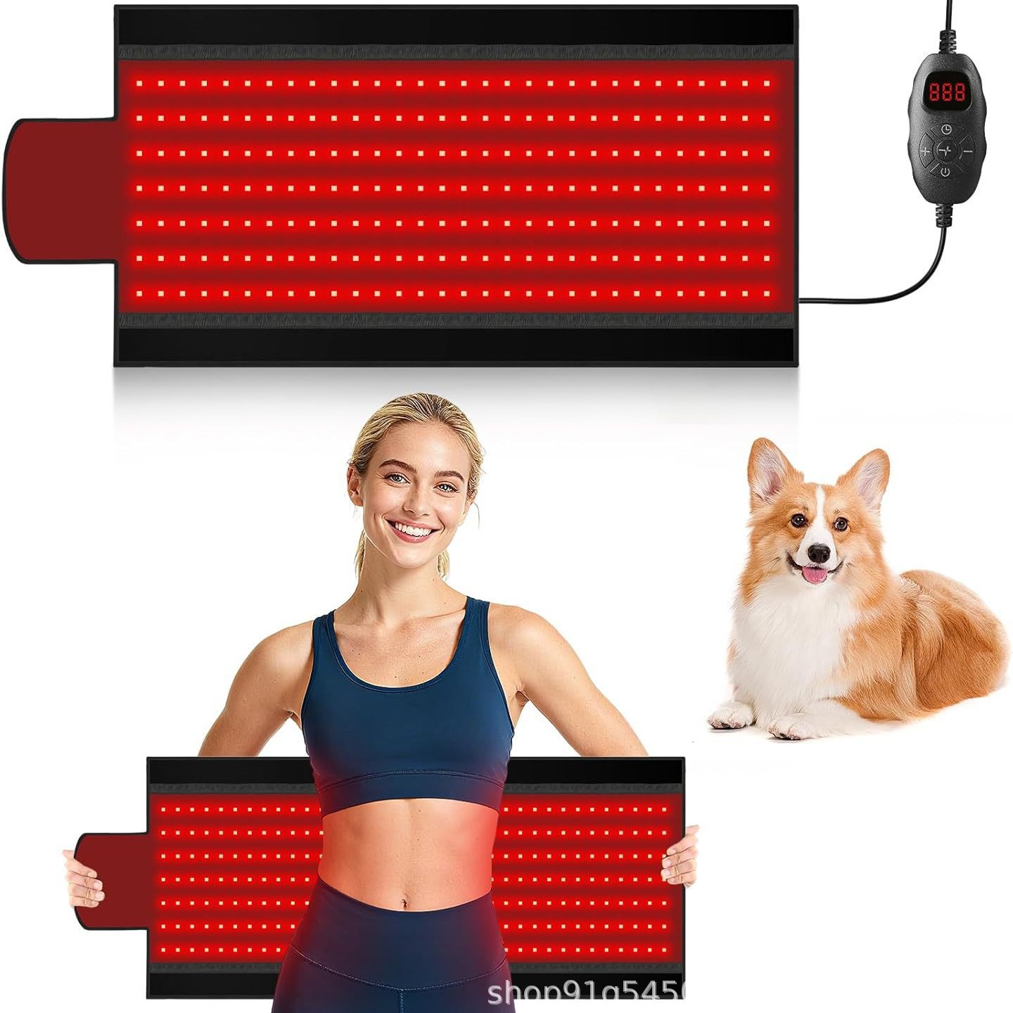 led光疗垫红外线理疗加热垫红光腰带美容仪大排灯嫩肤高新陈谢