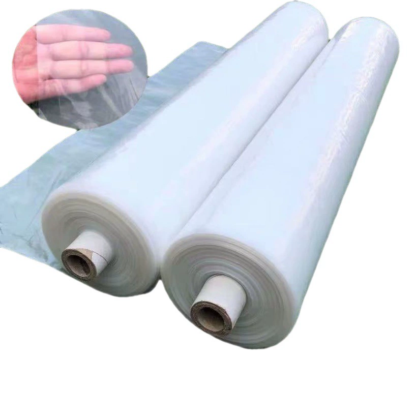 Пластиковая утолщенная пластиковая ткань Пластиковая пленка Пленка для теплицы Прозрачное уплотнение окон Водонепроницаемая Пылезащитная пленка Влагостойкая сельскохозяйственная пластиковая бумага