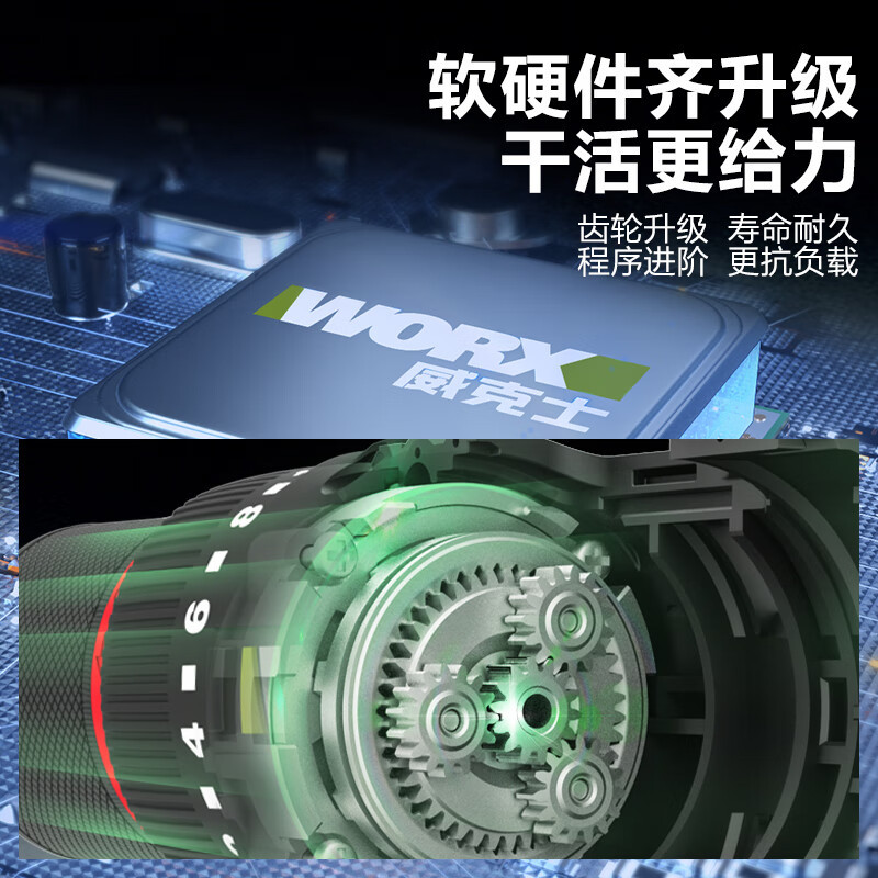 WIX 12V sin escobillas taladro de mano WU130X batería de litio taladro de pistola perforador destornillador eléctrico eléctrico carga eléctrica