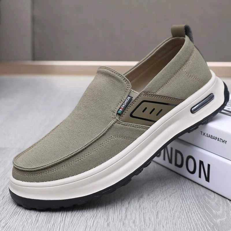 Старая пекинская тканевая обувь, мужская обувь, весенняя новая нескользящая дышащая мужская повседневная обувь на мягкой подошве, удобная обувь для пап среднего и пожилого возраста